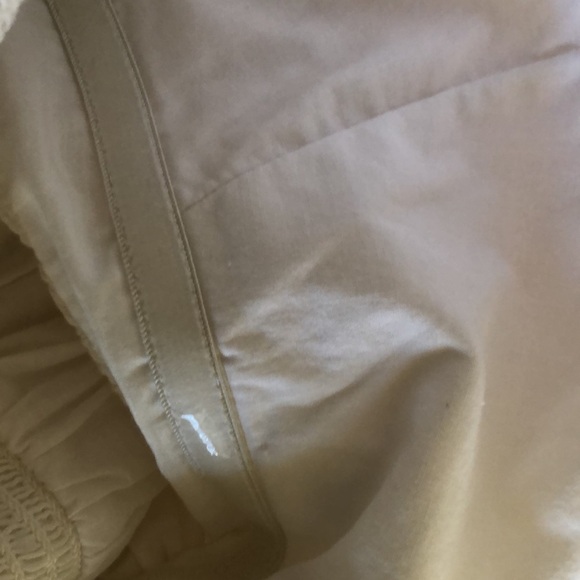 Boutique Strapless Boho SILK Blend Wedding Dress Smocked Tiered Ruffle Skirt M - Picture 9 of 9